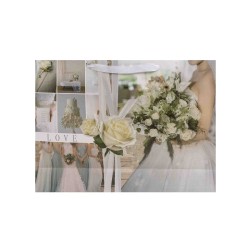 Set 12 pungi cadou, imprimeu nunta, 44X32X12 cm, B.S.P. / CD5034_3