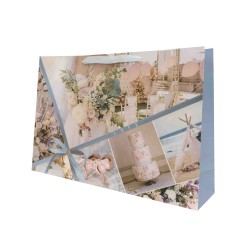 Set 12 pungi cadou, imprimeu nunta, 44X32X12 cm, B.S.P. / CD5034_1