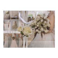 Set 12 pungi cadou, imprimeu nunta, 55X44X15 cm, B.S.P. / CD5038_3