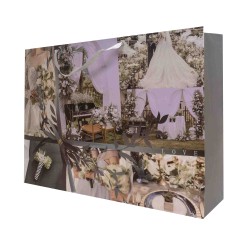 Set 12 pungi cadou, imprimeu nunta, 55X44X15 cm, B.S.P. / CD5038_2