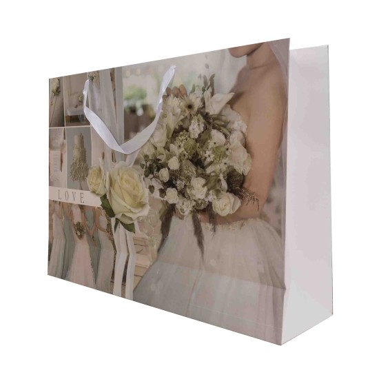 Set 12 pungi cadou, imprimeu nunta, 55X44X15 cm, B.S.P. / CD5038_3