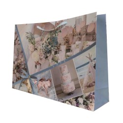 Set 12 pungi cadou, imprimeu nunta, 55X44X15 cm, B.S.P. / CD5038_1