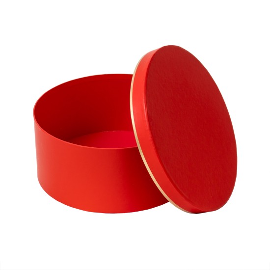 Set 3 cutii cu forma rotunda / CD5074_Rosu