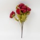 Buchet bujor artificial, 12 fire, culoare rosu, 50x12 cm, B.S.P. / CD533_4