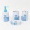Set 4 accesorii baie, culoare alb + bleu, B.S.P. / CD834_2