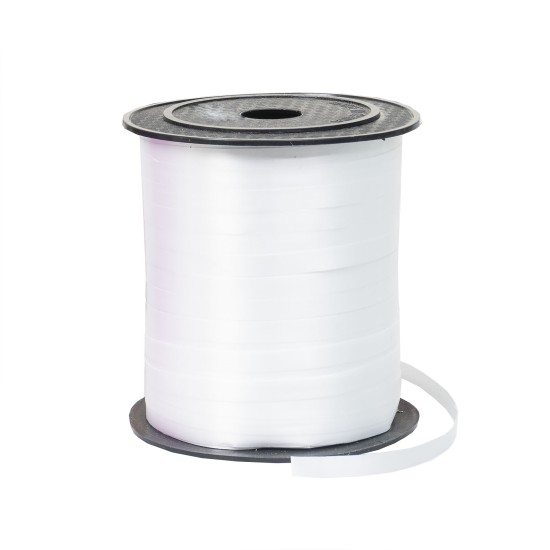 Rafie pentru legat baloane, 70mm x 200 m, culoare alb, B.S.P. / RAB001_11