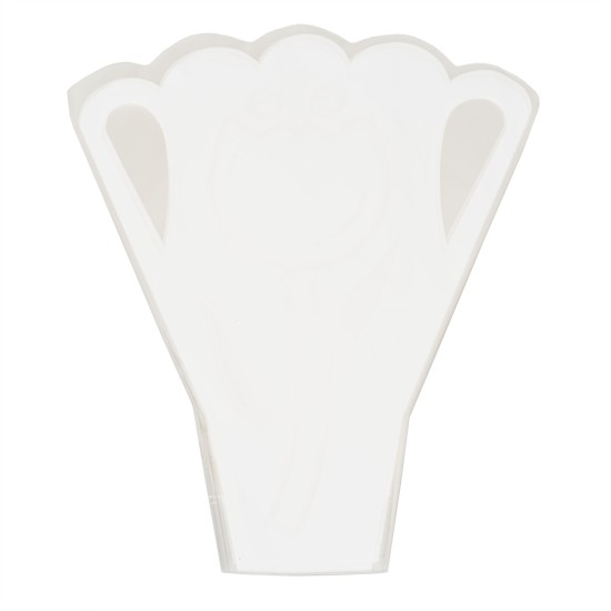 Ambalaj ghiveci lalea, culoare alb, 50x11,5 cm, 20/set, B.S.P. / SL001_A