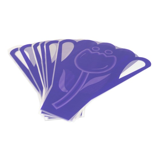 Ambalaj ghiveci lalea, culoare mov, 50x11,5 cm, 20/set, B.S.P. / SL001_MV