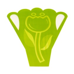 Ambalaj ghiveci lalea, culoare roz verde, 50x11,5 cm, 20/set, B.S.P. / SL001_V