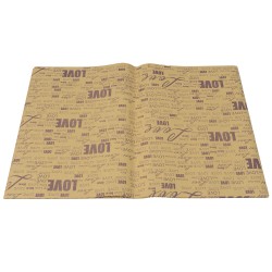 Ambalaj ziar, 50/set, model scris mare, culoare mov, B.S.P. / SL004_MV