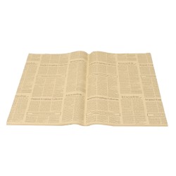 Ambalaj ziar, 50/set, model scris mic, culoare negru, B.S.P. / SL004_NG