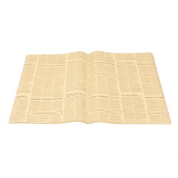 Ambalaj ziar, 50/set, model scris mic, culoare grena, B.S.P. / SL004_G