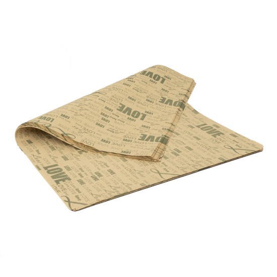 Ambalaj ziar, 50/set, model scris mare, culoare verde, B.S.P. / SL004_V