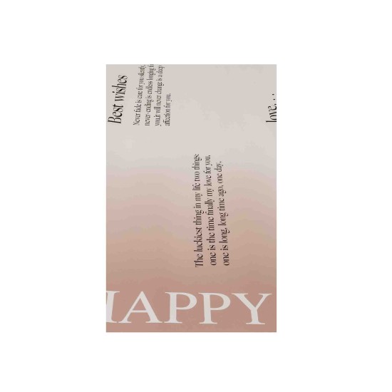 Folie celofan, 20/set, model happy every day, culoare roz, 58x58 cm, B.S.P. / SL018_5