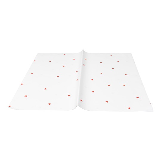 Folie celofan, model cu inimi, 20/set, culoare alb, 58x55 cm, B.S.P. / SL020_A