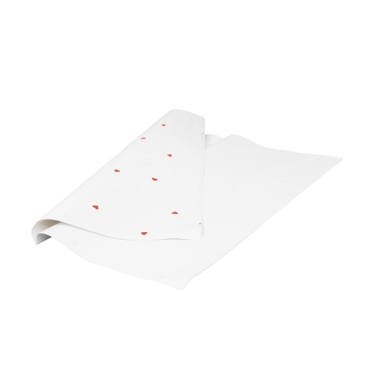 Folie celofan, model cu inimi, 20/set, culoare alb, 58x55 cm, B.S.P. / SL020_A