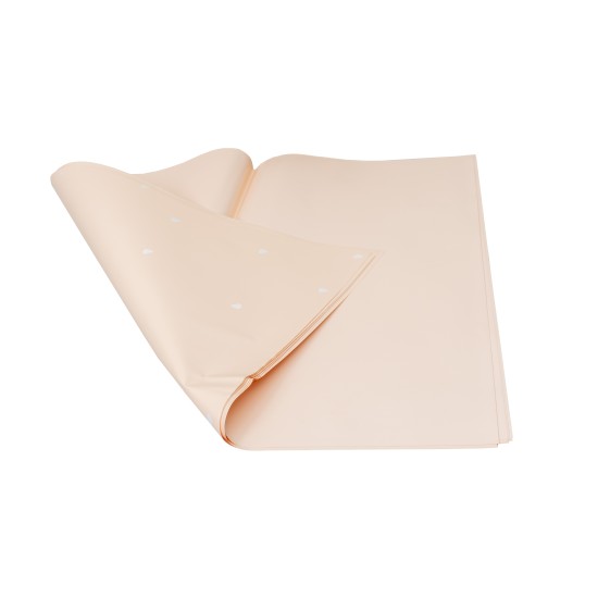 Folie celofan, model cu inimi, 20/set, culoare crem, 58x55 cm, B.S.P. / SL020_CR