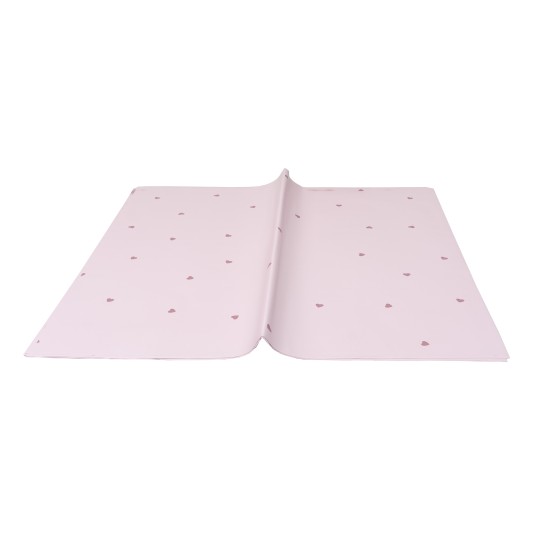 Folie celofan, model cu inimi, 20/set, culoare roz deschis, 58x55 cm, B.S.P. / SL020_RZD