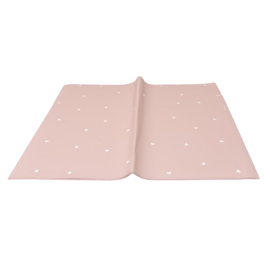 Folie celofan, model cu inimi, 20/set, culoare roz, 58x55 cm, B.S.P. / SL020_RZ