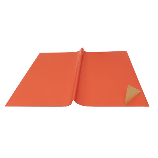 Folie celofan, 20/set model 2 culori, culoare rosu-auriu, 58x55 cm, B.S.P. / SL023_R