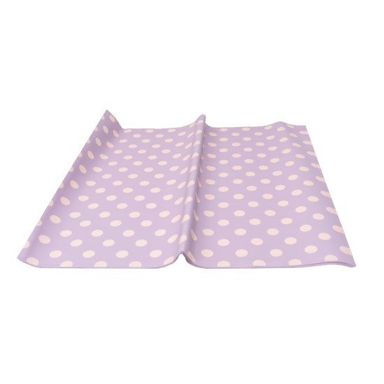 Folie celofan, 20/set model buline, culoare mov, 58x58 cm, B.S.P. / SL025_MV