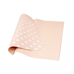 Folie celofan, 20/set model buline, culoare somon, 58x58 cm, B.S.P. / SL025_S