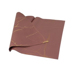 Folie celofan, 20/set model marmurat, culoare grena, 58x58 cm, B.S.P. / SL026_G