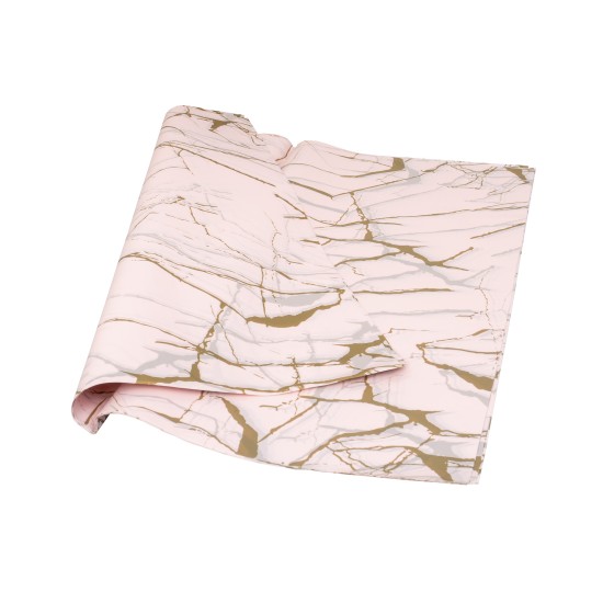 Folie celofan, 20/set model marmurat, culoare roz, 58x58 cm, B.S.P. / SL026_RZ