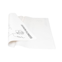 Folie celofan, 20/set model fashion, culoare alb cu negru, 58x58 cm, B.S.P. / SL027_A