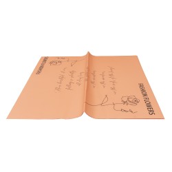 Folie celofan, 20/set model fashion, culoare portocaliu cu negru, 58x58 cm, B.S.P. / SL027_P