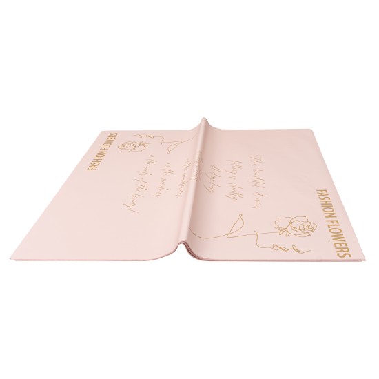 Folie celofan, 20/set model fashion, culoare portocaliu cu negru, 58x58 cm, B.S.P. / SL027_P