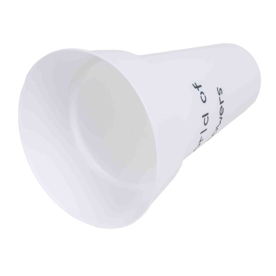 Vaza din plastic, culoare alb, H 43, B.S.P. / SL049_1