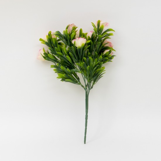 Buchet flori artiificiale, 5 fire, culoare somon, H 30, B.S.P. / SL059_3