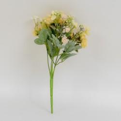 Buchet flori artificiale, culoare galben, H 30 cm, B.S.P. / SL061_2