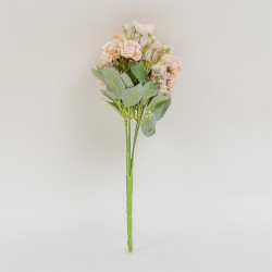 Buchet flori artificiale, culoare somon, H 30 cm, B.S.P. / SL061_4