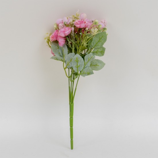 Buchet flori artificiale, culoare roz, H 30 cm, B.S.P. / SL061_1