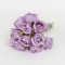 Buchet 12 trandafiri artificiali, culoare lila, H 25 cm, B.S.P. / SL065_1