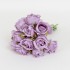 Buchet 12 trandafiri artificiali, culoare lila, H 25 cm, B.S.P. / SL065_1