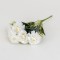 Buchet flori artificiale, 5 fire, culoare alb, H 29 cm, B.S.P. / SL077_4