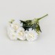 Buchet flori artificiale, 5 fire, culoare alb, H 29 cm, B.S.P. / SL077_4