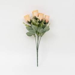 Buchet trandafiri artiificiali, 5 fire, culoare portocaliu, H 30, B.S.P. / SL078_5