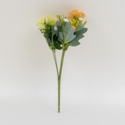 Buchet flori artificiale, 6 fire, 2 culori, H 30 cm, B.S.P. / SL079_1