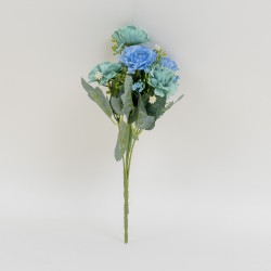 Buchet flori artificiale, 6 fire, 2 culori, H 30 cm, B.S.P. / SL079_2