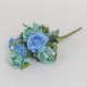 Buchet flori artificiale, 6 fire, 2 culori, H 30 cm, B.S.P. / SL079_2