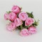 Buchet 10 trandafiri artificiali, culoare roz, H 30 cm, B.S.P. / SL081_3