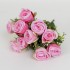 Buchet 10 trandafiri artificiali, culoare roz, H 30 cm, B.S.P. / SL081_3