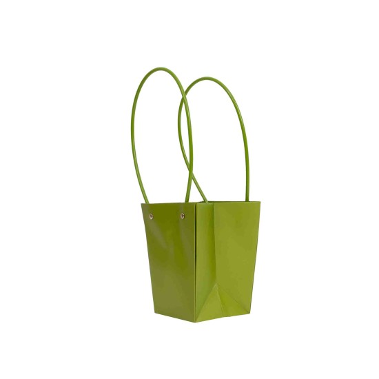 Set 10 pungi pentru ghiveci, culoare verde inchis, 15.5x13x9 cm, B.S.P. / SL096_2