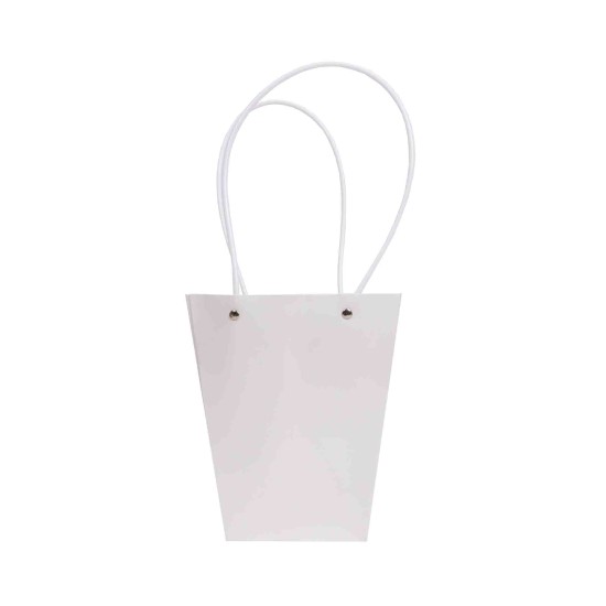 Set 10 pungi pentru ghiveci, culoare alb, 20x17x12 cm, B.S.P. / SL097_1