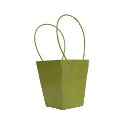 Set 10 pungi pentru ghiveci, culoare verde inchis, 20x17x12 cm, B.S.P. / SL097_5