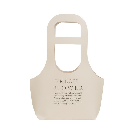 Set 10 cutii carton pliate, model poseta, culoare crem, 32x23x7.5 cm, B.S.P. / SL100_2